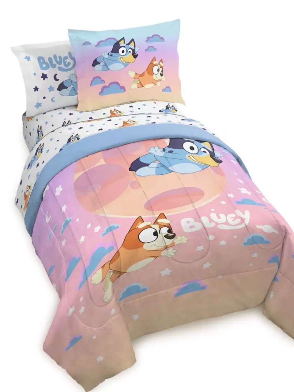 Bluey Sleepy Time Sister Full Bedding Set